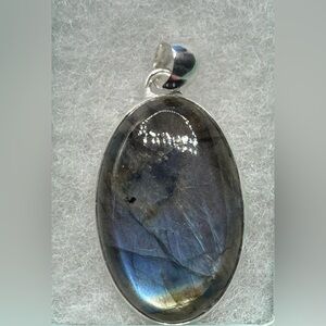 Sterling Silver 925 Labradorite Pendant
